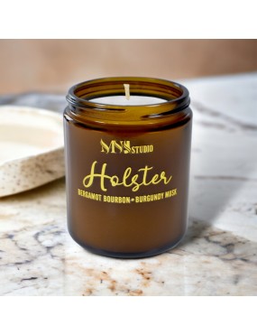 Holster Soy Candle in Classic Amber Jar