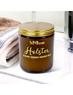 Holster Soy Candle in Classic Amber Jar