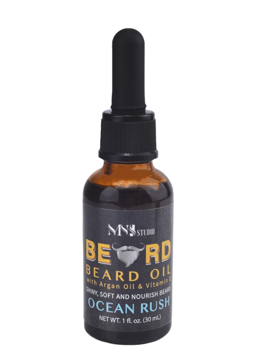 Ocean Rush Natural Beard Oil Nourish and Protect Skin 1oz