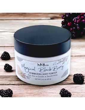 Magical Black Berry Shimmering Body Powder Sparkling Powder with Puff