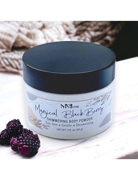 Magical Black Berry Shimmering Body Powder Sparkling Powder with Puff