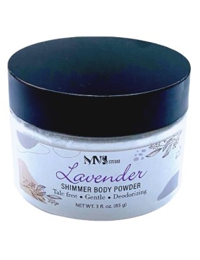 Lavender Shimmering Body Powder Sparkling Powder with Puff