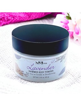 Lavender Shimmering Body Powder Sparkling Powder with Puff