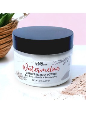 Watermelon Shimmering Body Powder Sparkling Powder with Puff