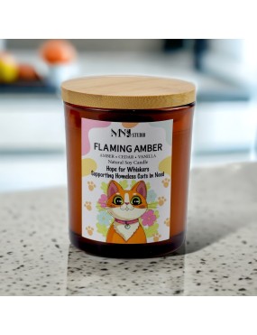 Flaming Amber Natural Soy Candle