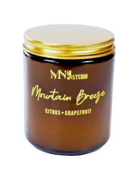 Mountain Breeze Soy Candle in Classic Amber Jar