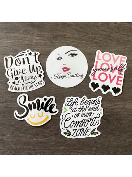 Motivational Die Cut Stickers No 1