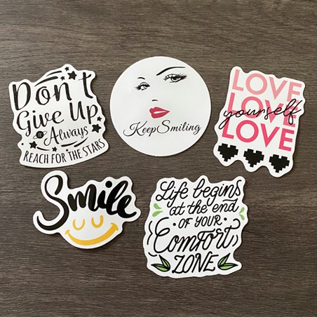 Motivational Die Cut Stickers No 1