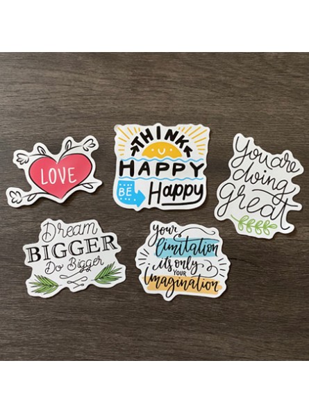 Motivational Die Cut Stickers No 2