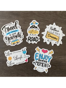 Motivational Die Cut Stickers No 4