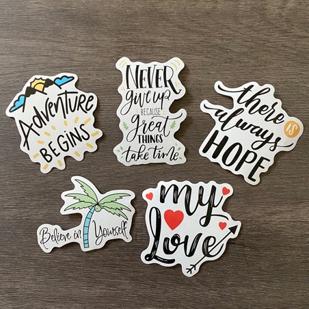 Motivational Die Cut Stickers No 5