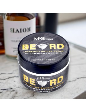 Natural Luxurious Beard Cream - Style, Smooth and Nourish 5oz